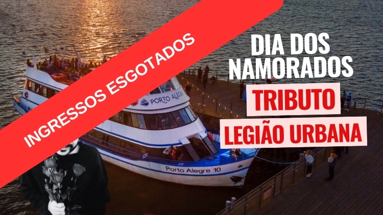 Passeio de Barco com Show Tributo Legi&atilde;o Urbana 